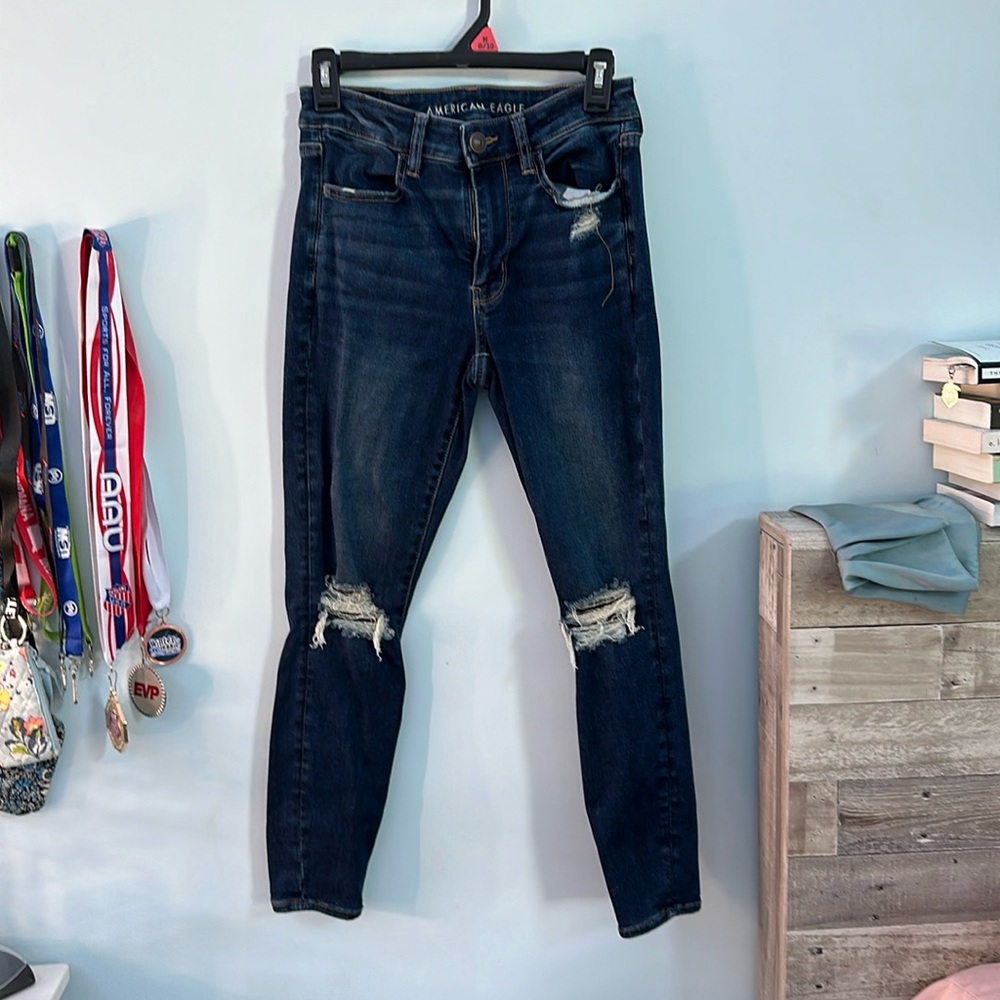 American eagle size 6 short high rise jeggings